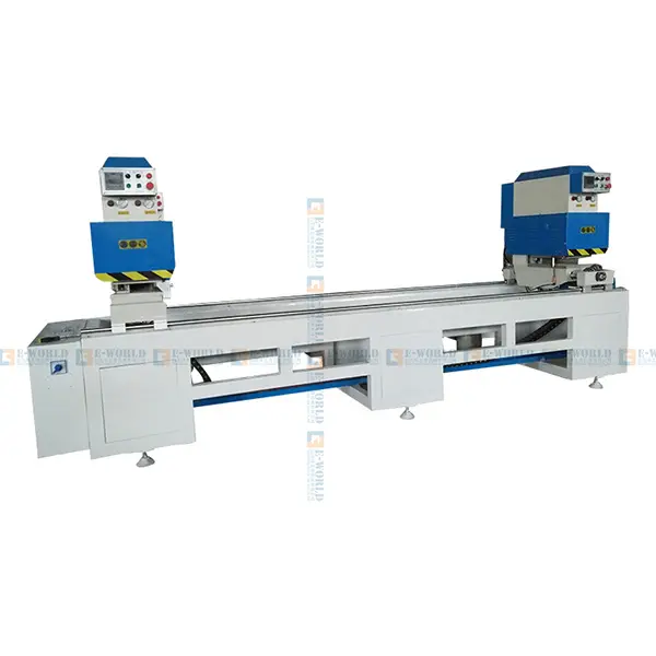 Double head pvc window door seamless welding ma...