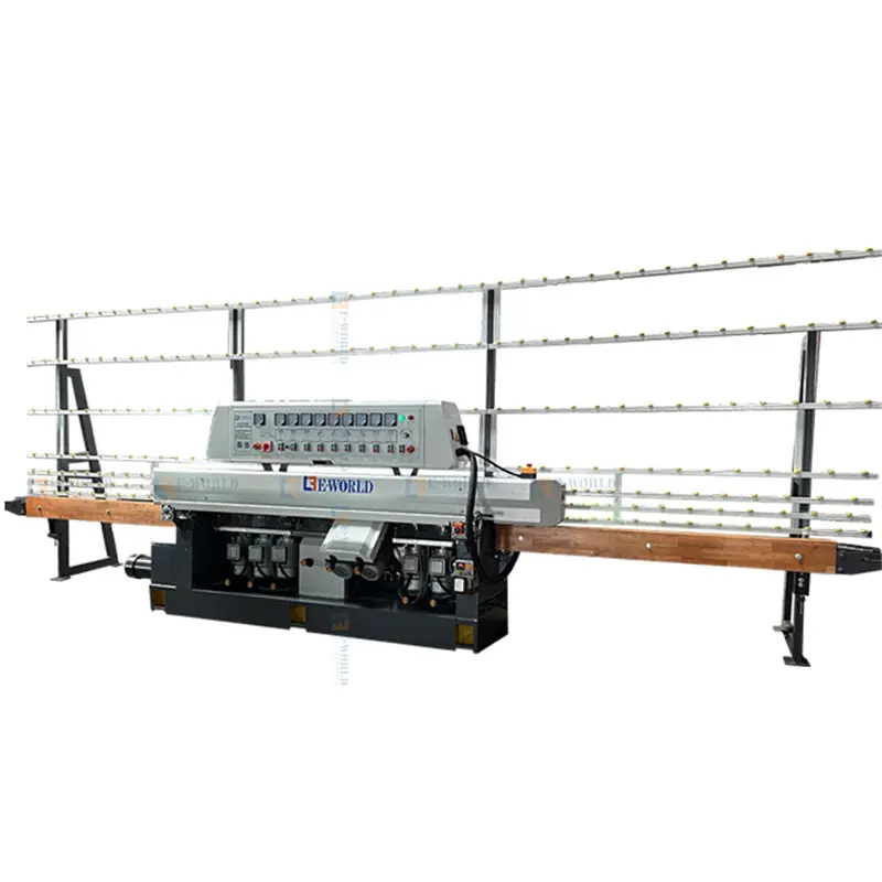 9 Motors Straight Line Glass Edging Machine