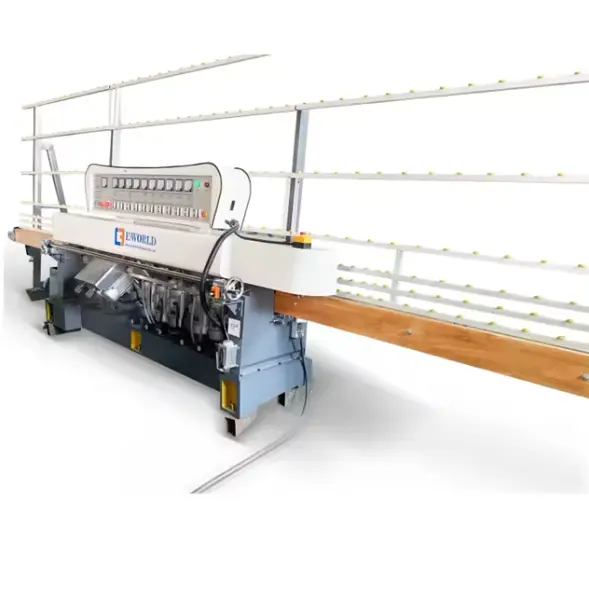 10 Motors glass straight edge edging and polishing machine