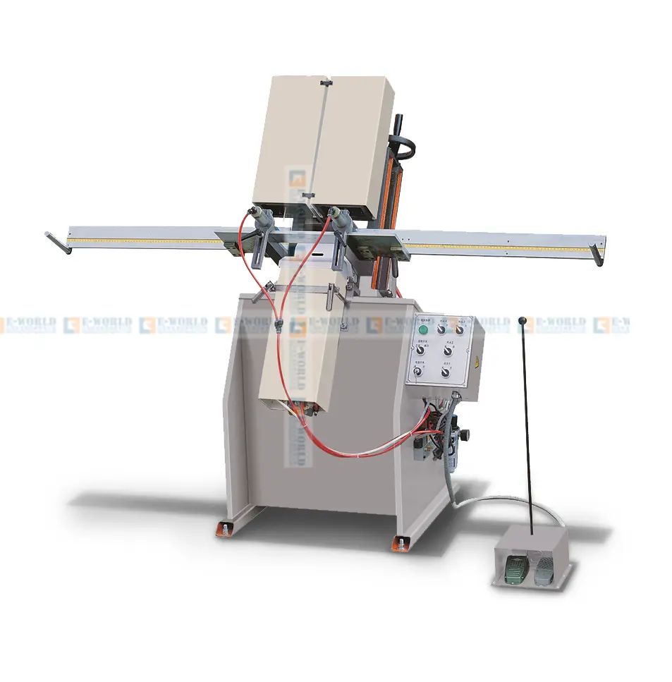 PVC window automatic double axis water slot dri...
